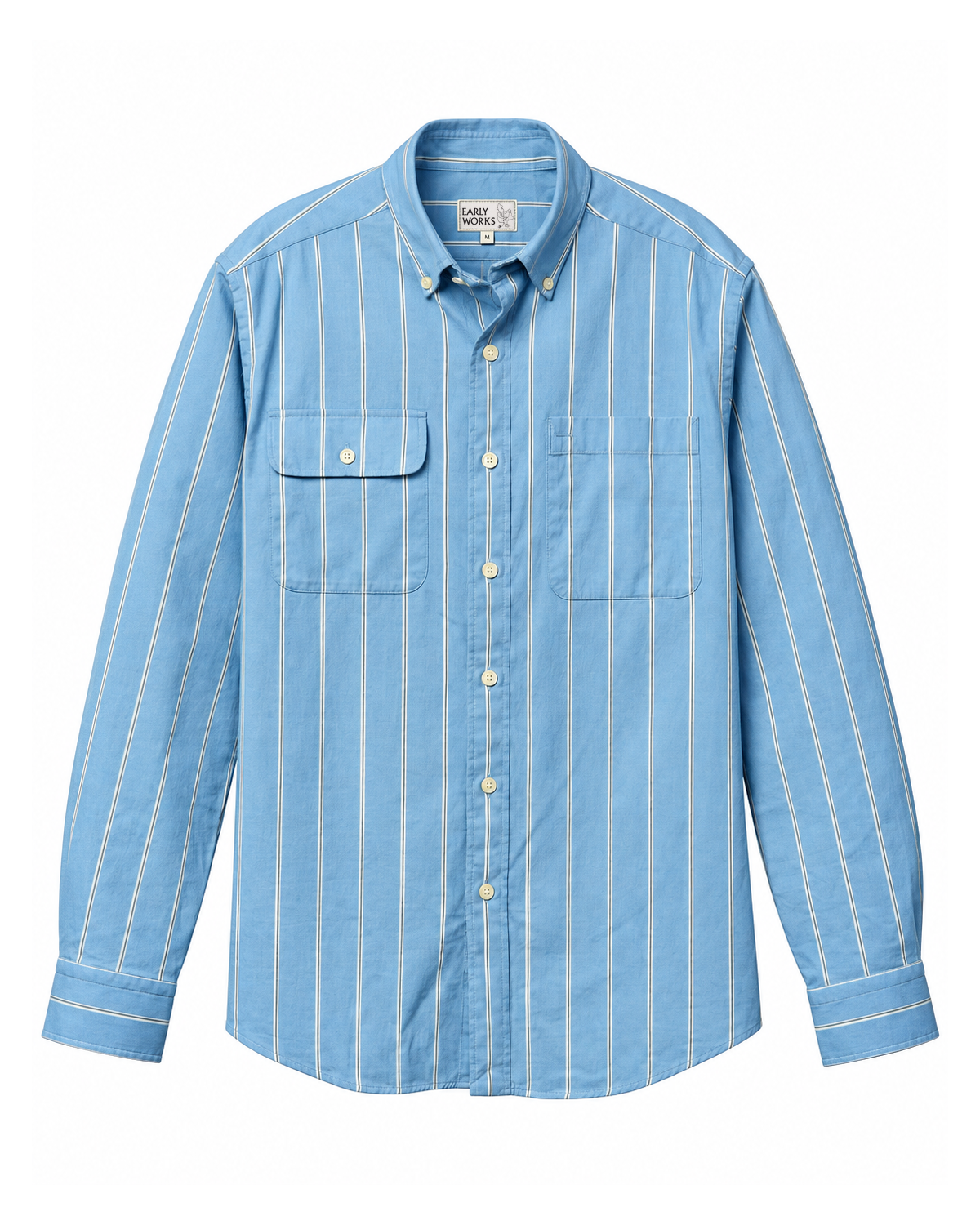 New Standard OCBD in Blue/White Stripe
